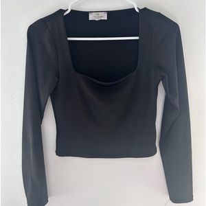 Black slim long sleeve